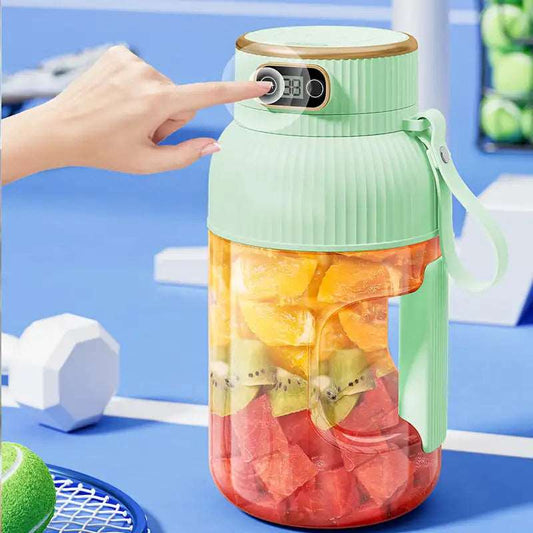 Image of Revolutionize Your On-the-Go Nutrition: Portable Juicer Cup with USB & Digital Display