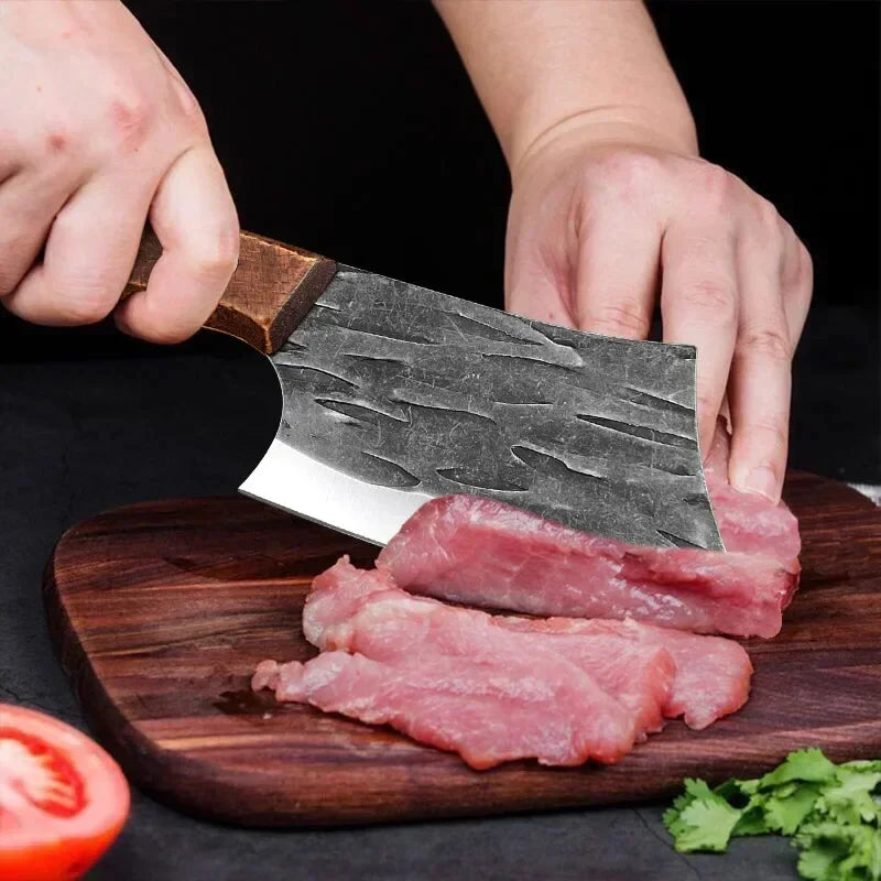 Image of Handmade Forged Boning Knife: The Ultimate Stainless Steel Butcher Cleaver for Precision Cutting