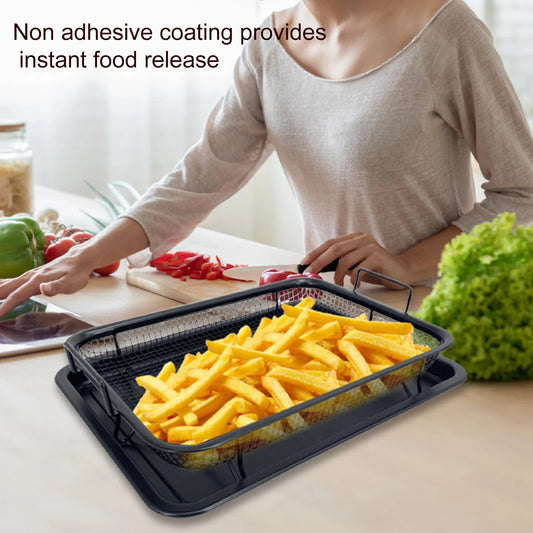 Image of Ultimate Non-Stick Baking Tray & Frying Pan: Perfect for Chips, Grilling & More