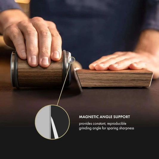 Image of Revolutionize Your Kitchen: Diamond Rolling Knife Sharpener with Magnetic Roller for Effortless Precision