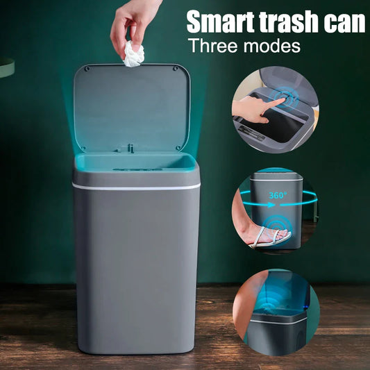 Image of Revolutionize Your Waste Management: 16L Smart Automatic Sensor Trash Can Review