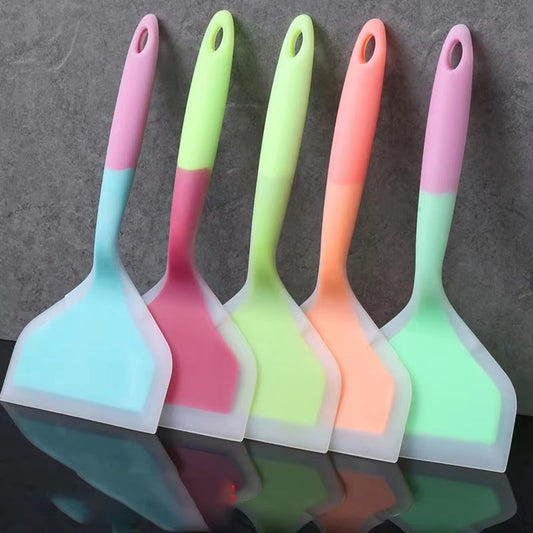 Image of Dual-Color Silicone Spatula: The Ultimate Heat-Resistant Non-Stick Kitchen Utensil