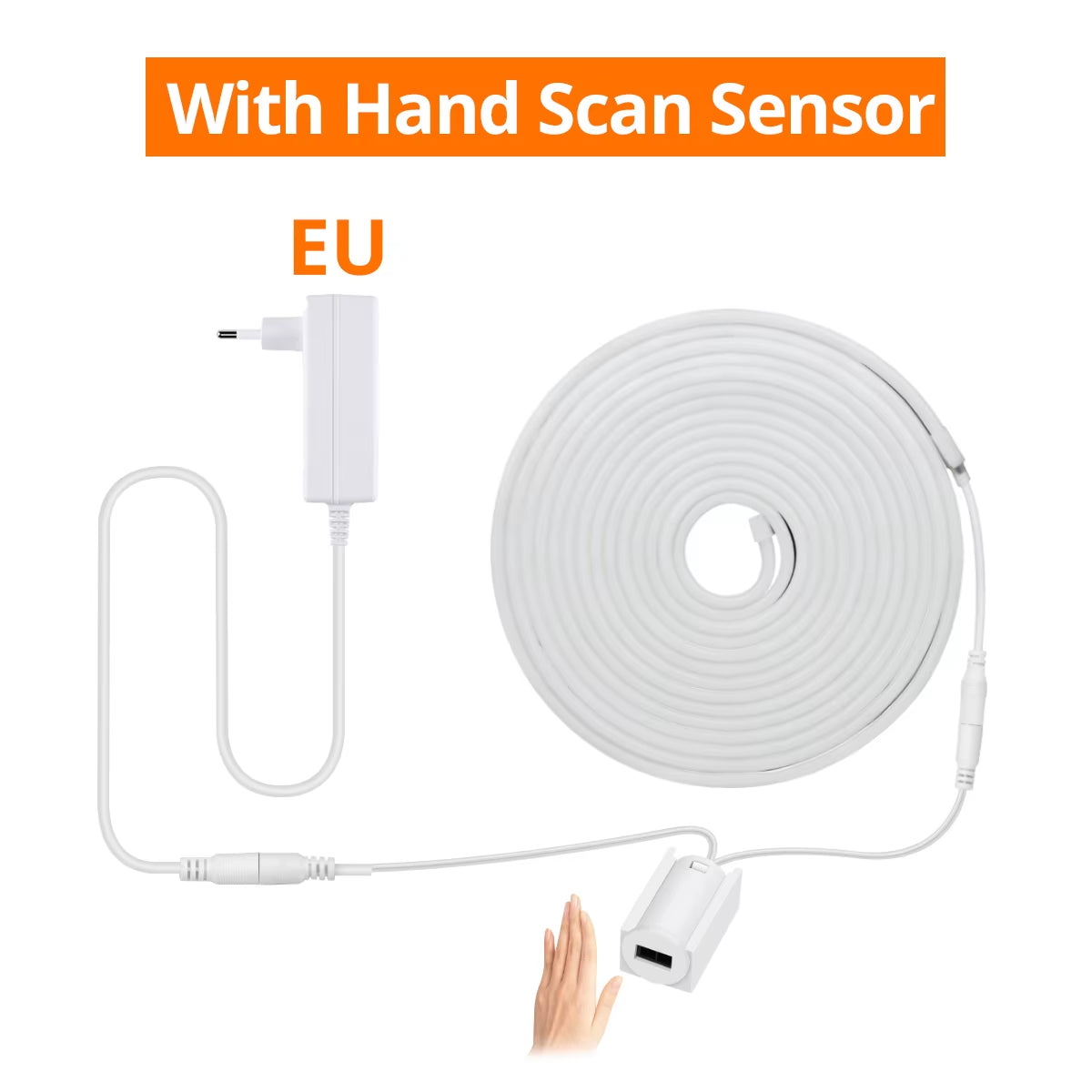 Hand Sweep Sensor LED Under Cabinet Light – Waterproof Neon Strip!