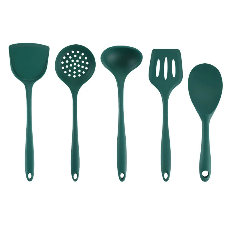 Silicone Kitchen Cooking Utensils Set – Spatula & Pasta Tools - My Dream Kitchen