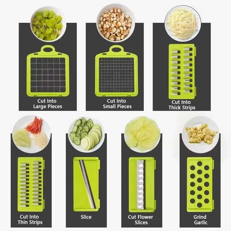 14-in-1 Multifunctional Vegetable Chopper & Slicer