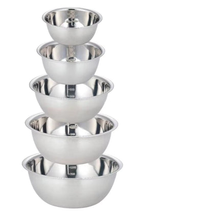 5-Pc Stainless Steel Mixing Bowls Set – Nesting Bowls for Home