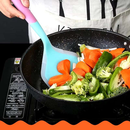 Dual-Color Silicone Spatula – Heat-Resistant Non-Stick Kitchen Utensil