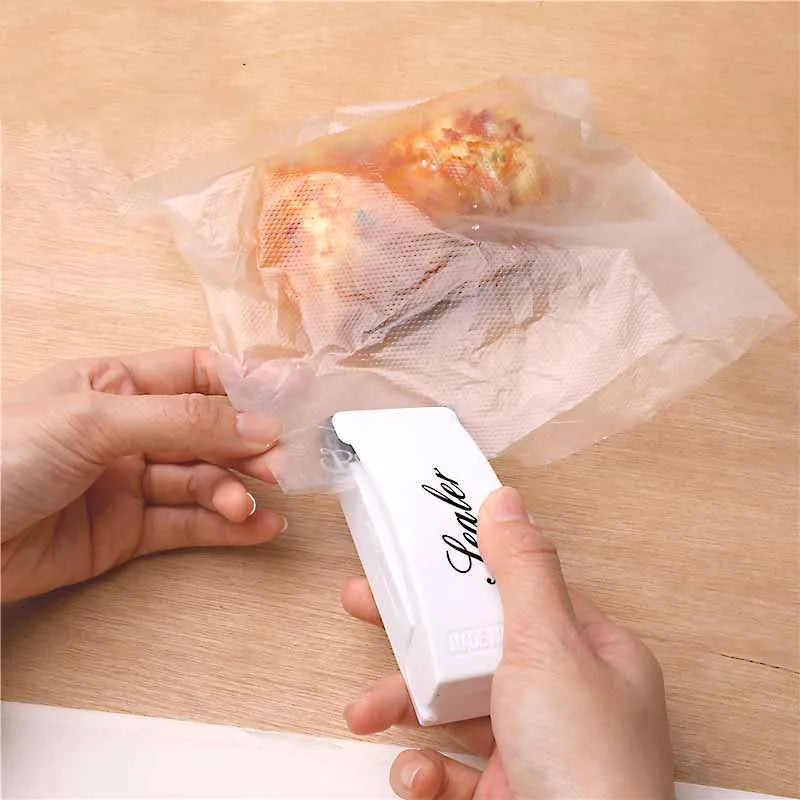 Portable Plastic Heat Bag Sealer – Food Packaging Clip - My Dream Kitchen