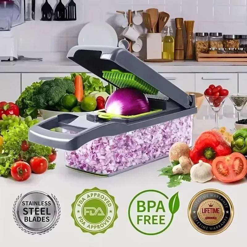 14-in-1 Multifunctional Vegetable Chopper & Slicer