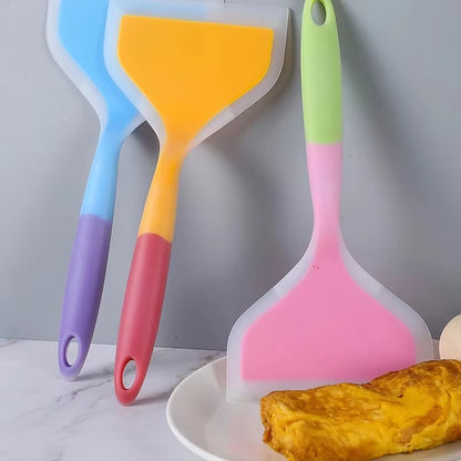 Dual-Color Silicone Spatula – Heat-Resistant Non-Stick Kitchen Utensil