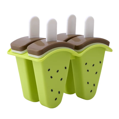 Watermelon-Shaped Ice Cream Mold with Cover - DIY Popsicle Maker