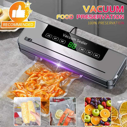 Electric Vacuum Sealer with Built-In Cutter – Keep Your Food Fresh!