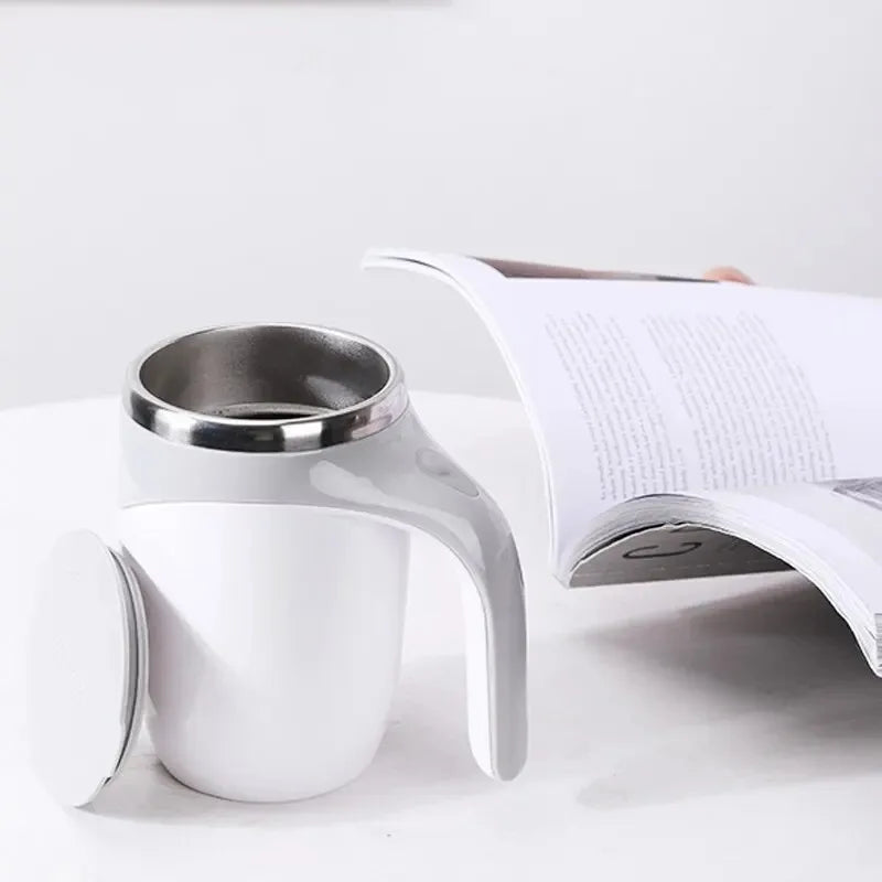 Automatic Stirring Mug – Stainless Steel Magnetic Self-Mixing Coffee Cup - My Dream Kitchen