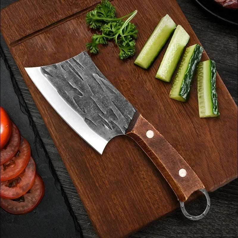 Handmade Forged Boning Knife - Stainless Steel Butcher Cleaver