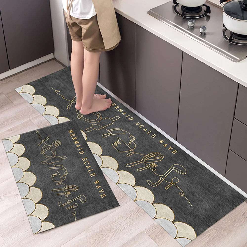 Soft Washable Kitchen Floor Mat – Non-Slip Area Rug for Home