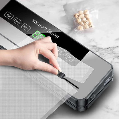 Electric Vacuum Sealer with Built-In Cutter – Keep Your Food Fresh!