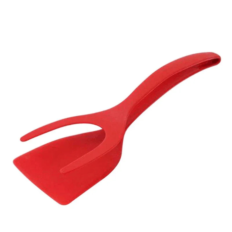 2-in-1 Nylon Flip Tongs & Spatula for Eggs & Steak - My Dream Kitchen