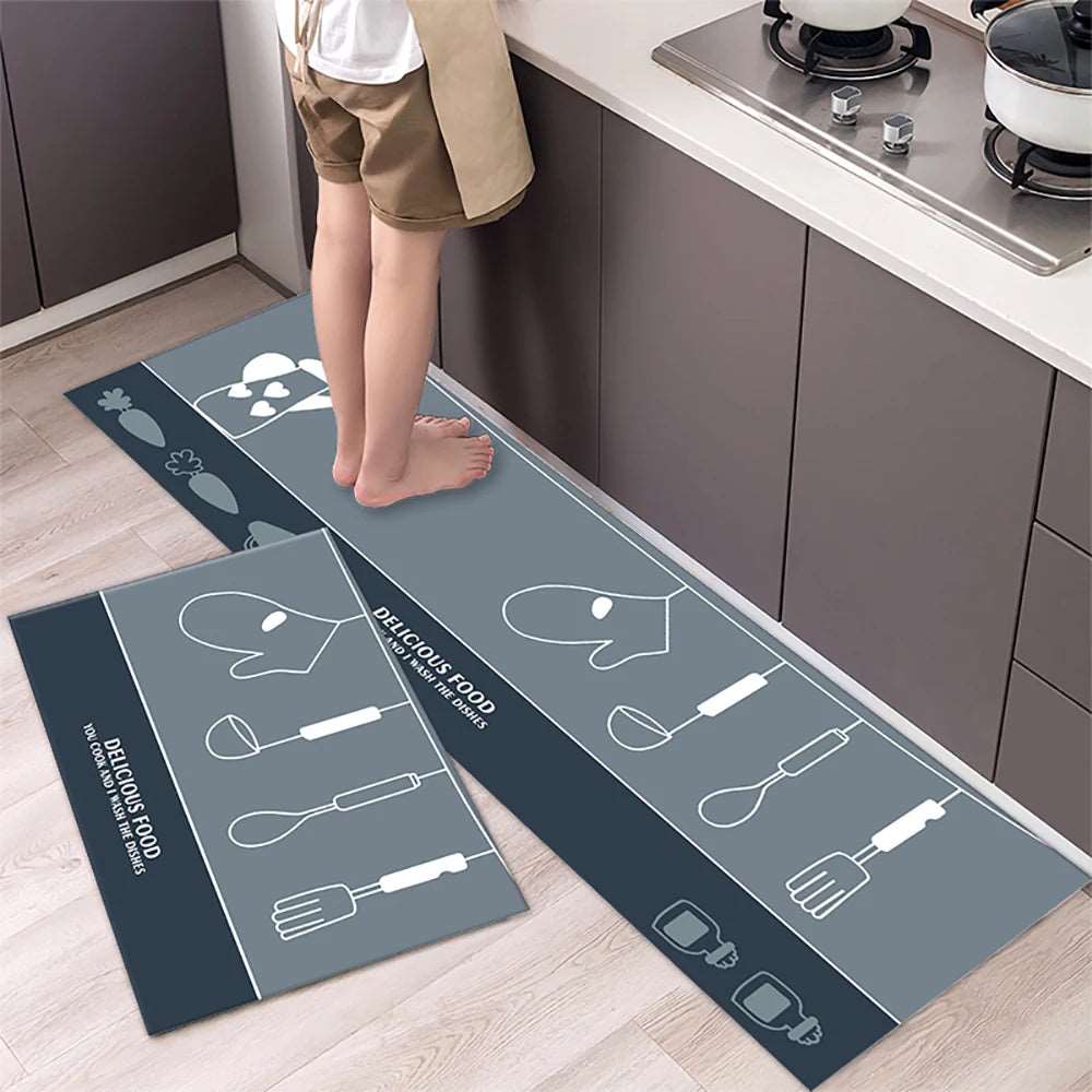 Soft Washable Kitchen Floor Mat – Non-Slip Area Rug for Home