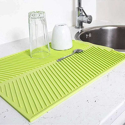 Durable Silicone Drain Pad – Stylish Dish & Cup Drying Solution!