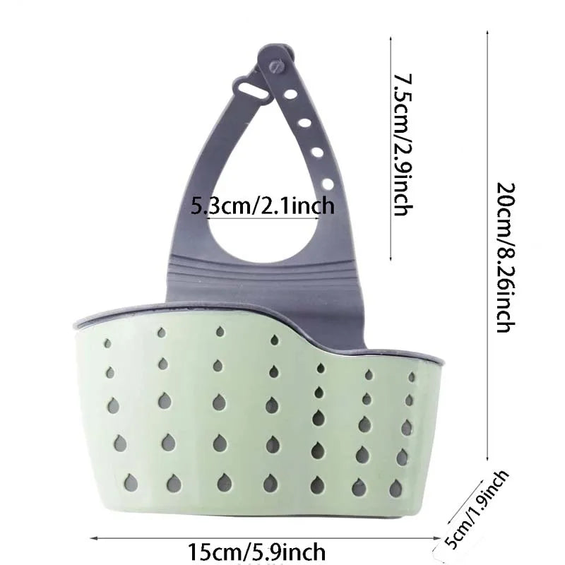 Adjustable Sink Hanging Basket for Soap & Sponge Storage - My Dream Kitchen