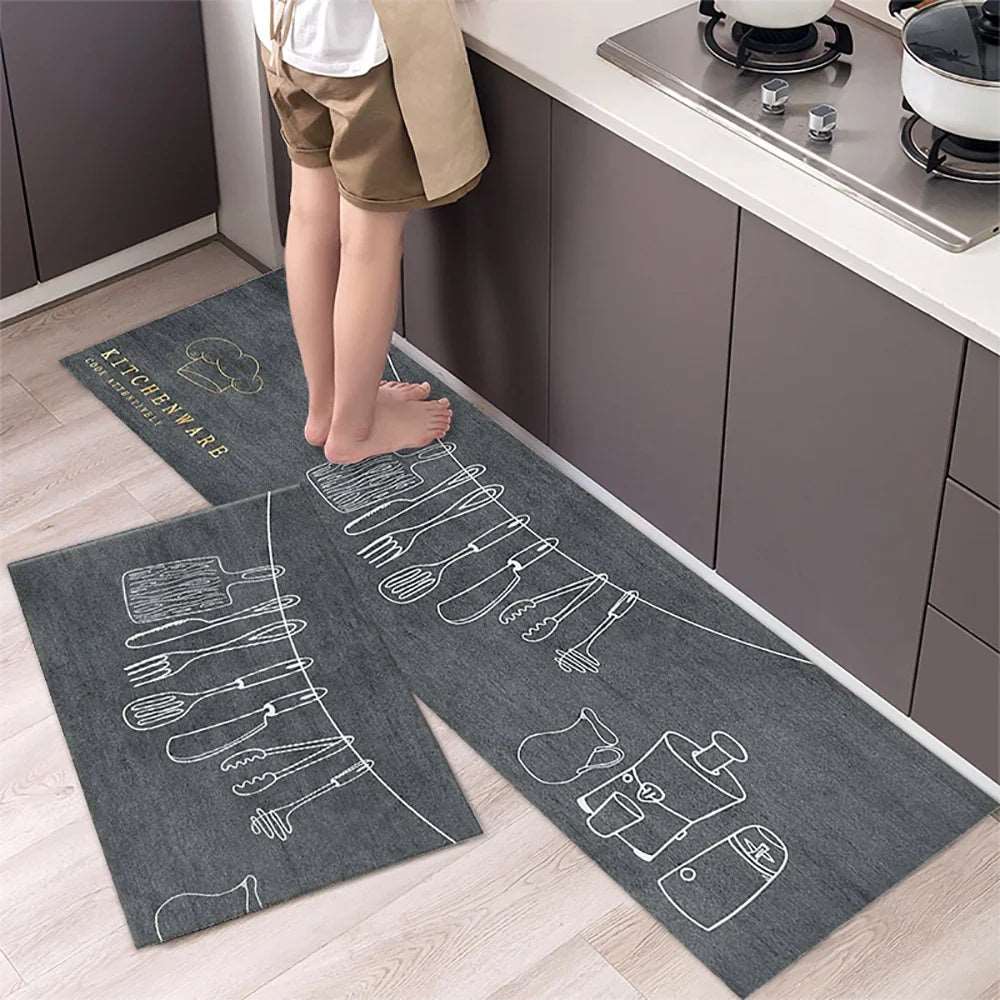 Soft Washable Kitchen Floor Mat – Non-Slip Area Rug for Home