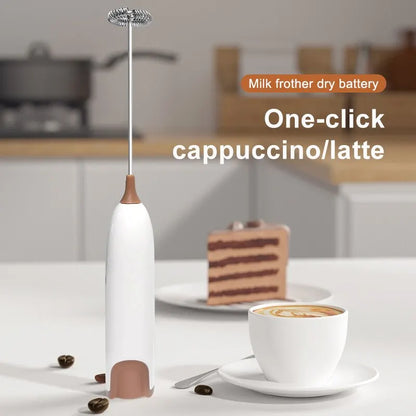 Electric Milk Frother & Drink Mixer - Coffee Cappuccino Creamer Whisk