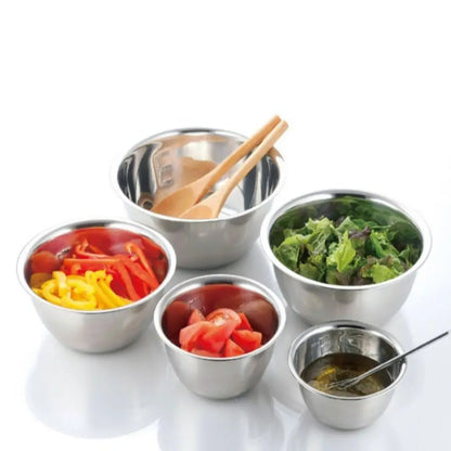 5-Pc Stainless Steel Mixing Bowls Set – Nesting Bowls for Home