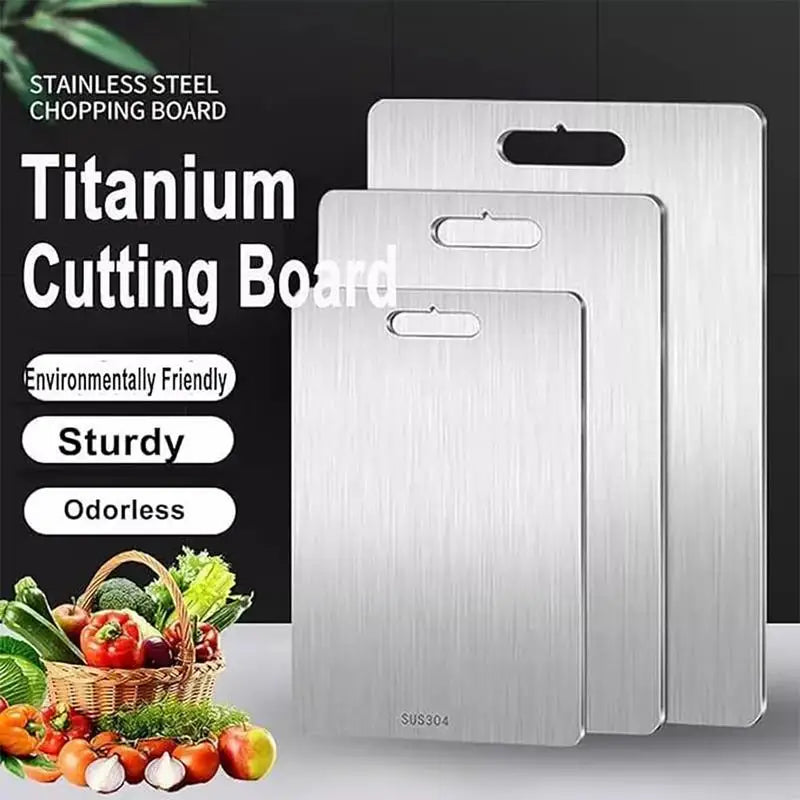 Premium Double-Sided Titanium Cutting Board