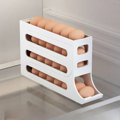 Multi-Layer Egg Storage Box – Rolling Egg Holder for Refrigerator - My Dream Kitchen