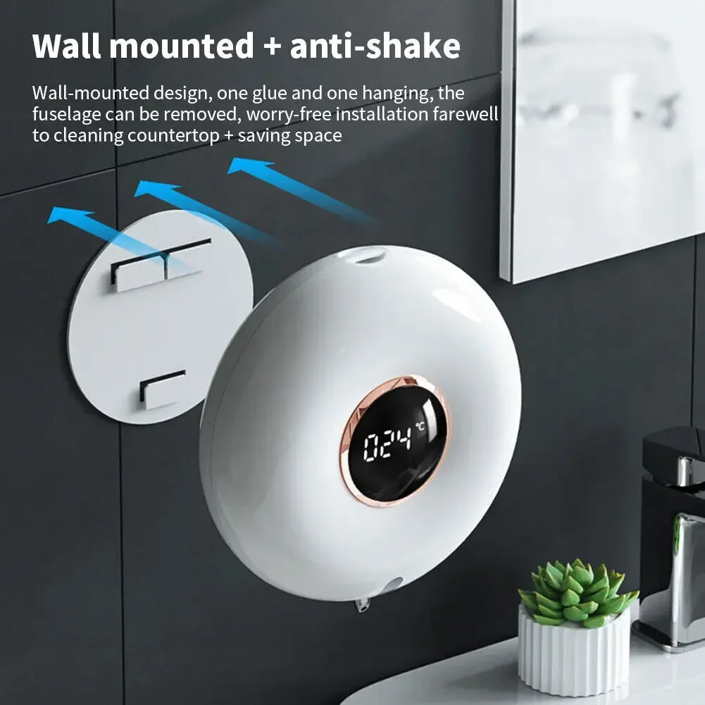 Automatic Wall-Mounted Soap Dispenser - Rechargeable 280ml with Infrared Sensor