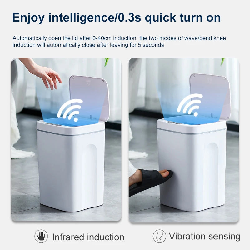 16L Smart Automatic Sensor Trash Can - My Dream Kitchen