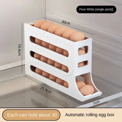 Multi-Layer Egg Storage Box – Rolling Egg Holder for Refrigerator - My Dream Kitchen