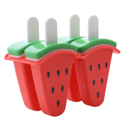 Watermelon-Shaped Ice Cream Mold with Cover - DIY Popsicle Maker