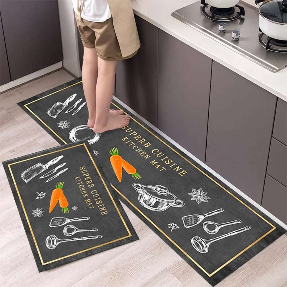 Soft Washable Kitchen Floor Mat – Non-Slip Area Rug for Home