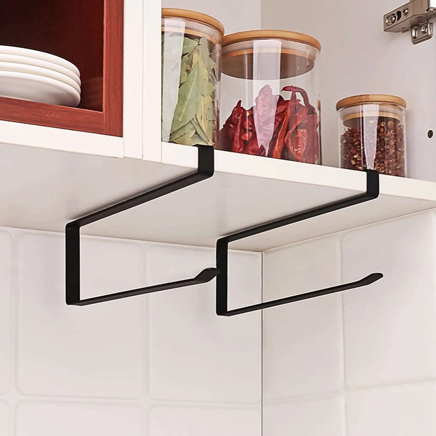 Punch-Free Paper Towel Holder – Stylish & Versatile Kitchen Storage!