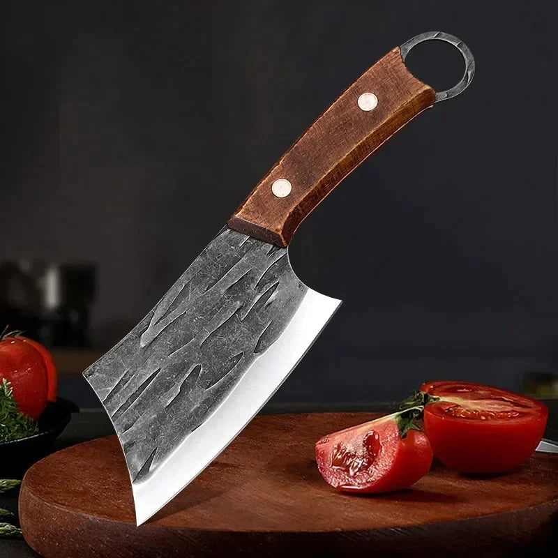 Handmade Forged Boning Knife - Stainless Steel Butcher Cleaver