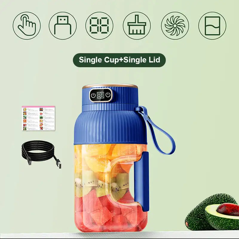 Portable Juicer Cup with USB & Digital Display