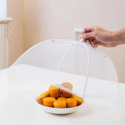 Folding Mesh Food Cover – Washable Insect-Proof Protective Dish Cover