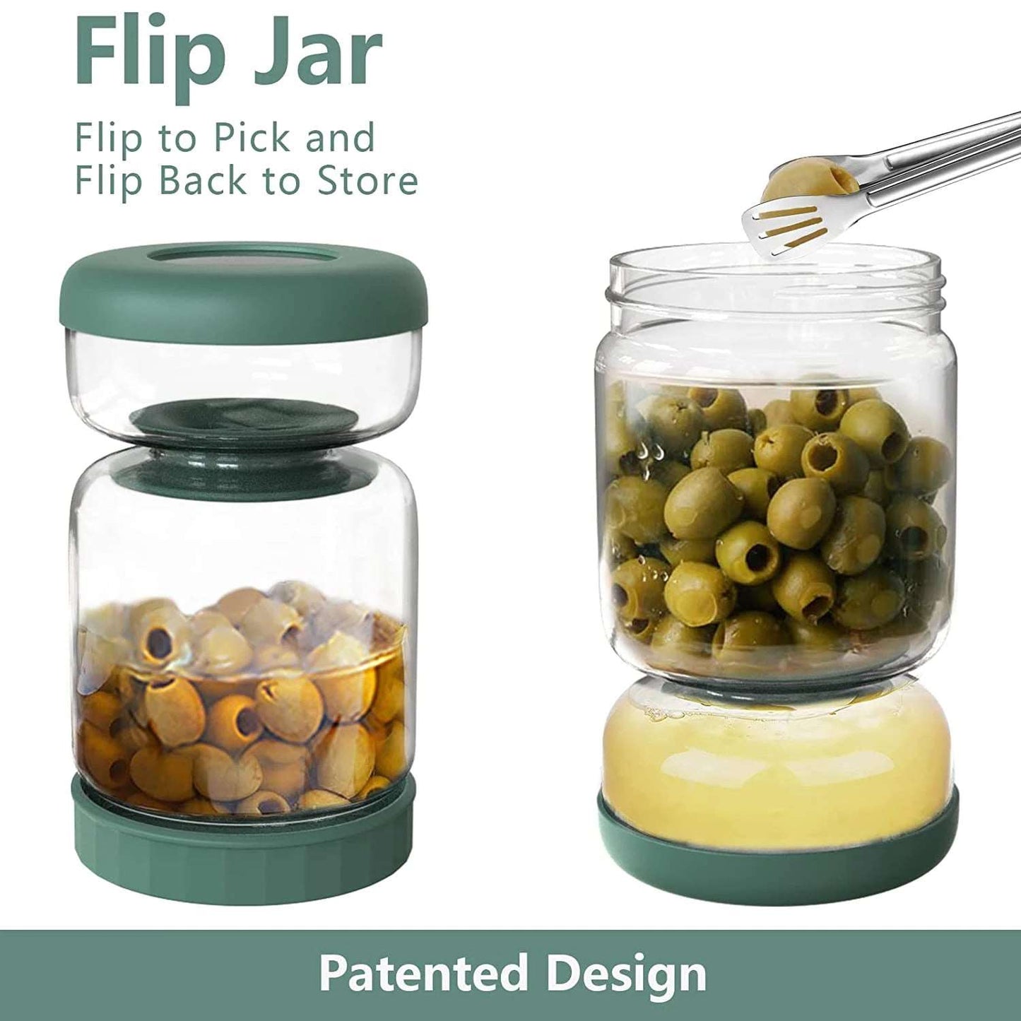 Glass Pickle Jar with Strainer Lid – Versatile Food Storage Container for Fermentation