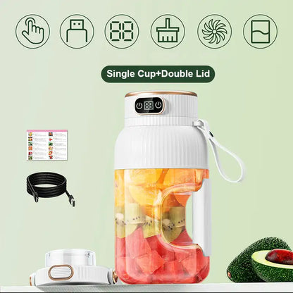 Portable Juicer Cup with USB & Digital Display