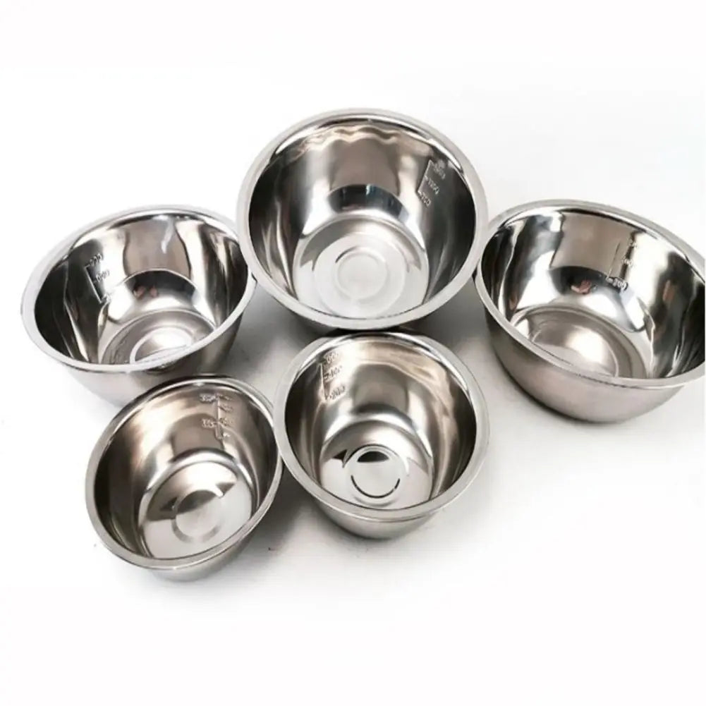 5-Pc Stainless Steel Mixing Bowls Set – Nesting Bowls for Home