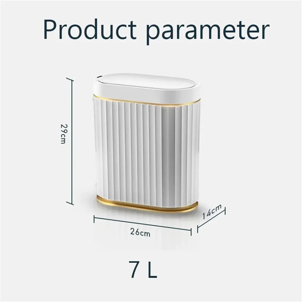 7L Smart Sensor Trash Can for Kitchen and Bathroom