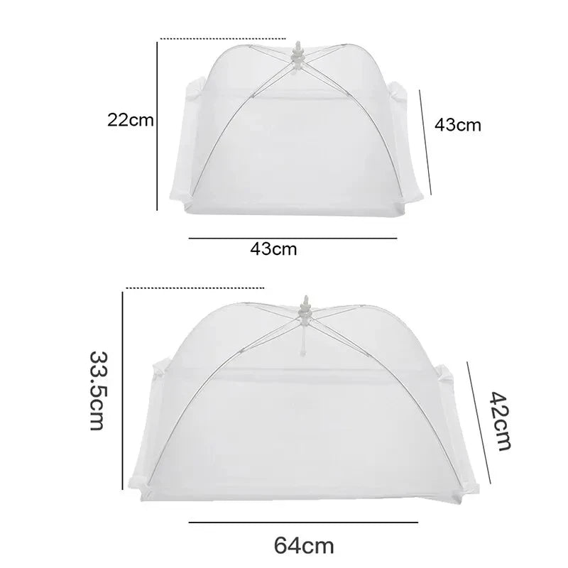 Folding Mesh Food Cover – Washable Insect-Proof Protective Dish Cover