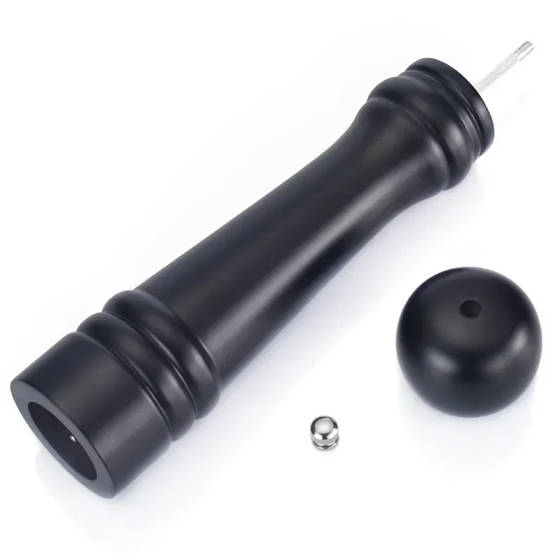 Elegant Black Wood Pepper and Salt Grinder