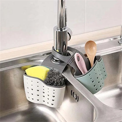 Adjustable Sink Hanging Basket for Soap & Sponge Storage - My Dream Kitchen