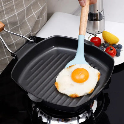 The Foldable Portable Grill Pan with Wooden Handle – Your Ultimate Outdoor Cooking Companion!