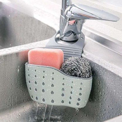 Adjustable Sink Hanging Basket for Soap & Sponge Storage - My Dream Kitchen