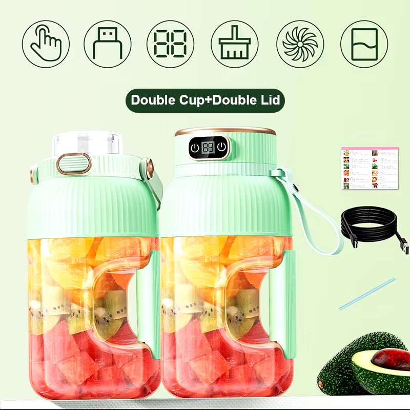 Portable Juicer Cup with USB & Digital Display