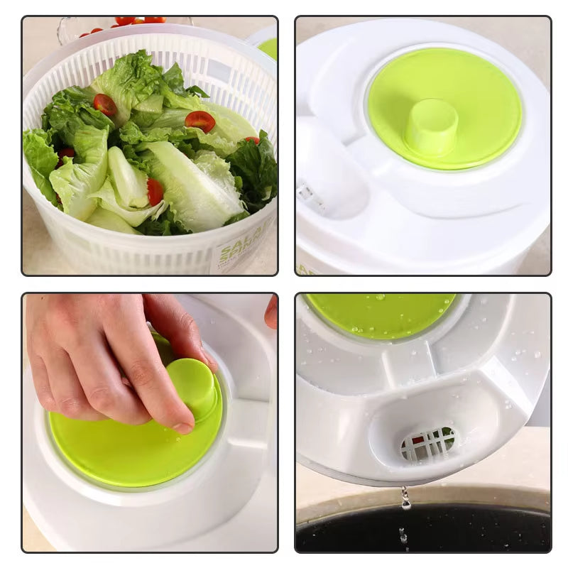 Salad Spinner – Lettuce Washer and Dryer for Leafy Vegetables