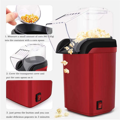 Automatic Hot Air Popcorn Machine – Quick & Oil-Free - My Dream Kitchen